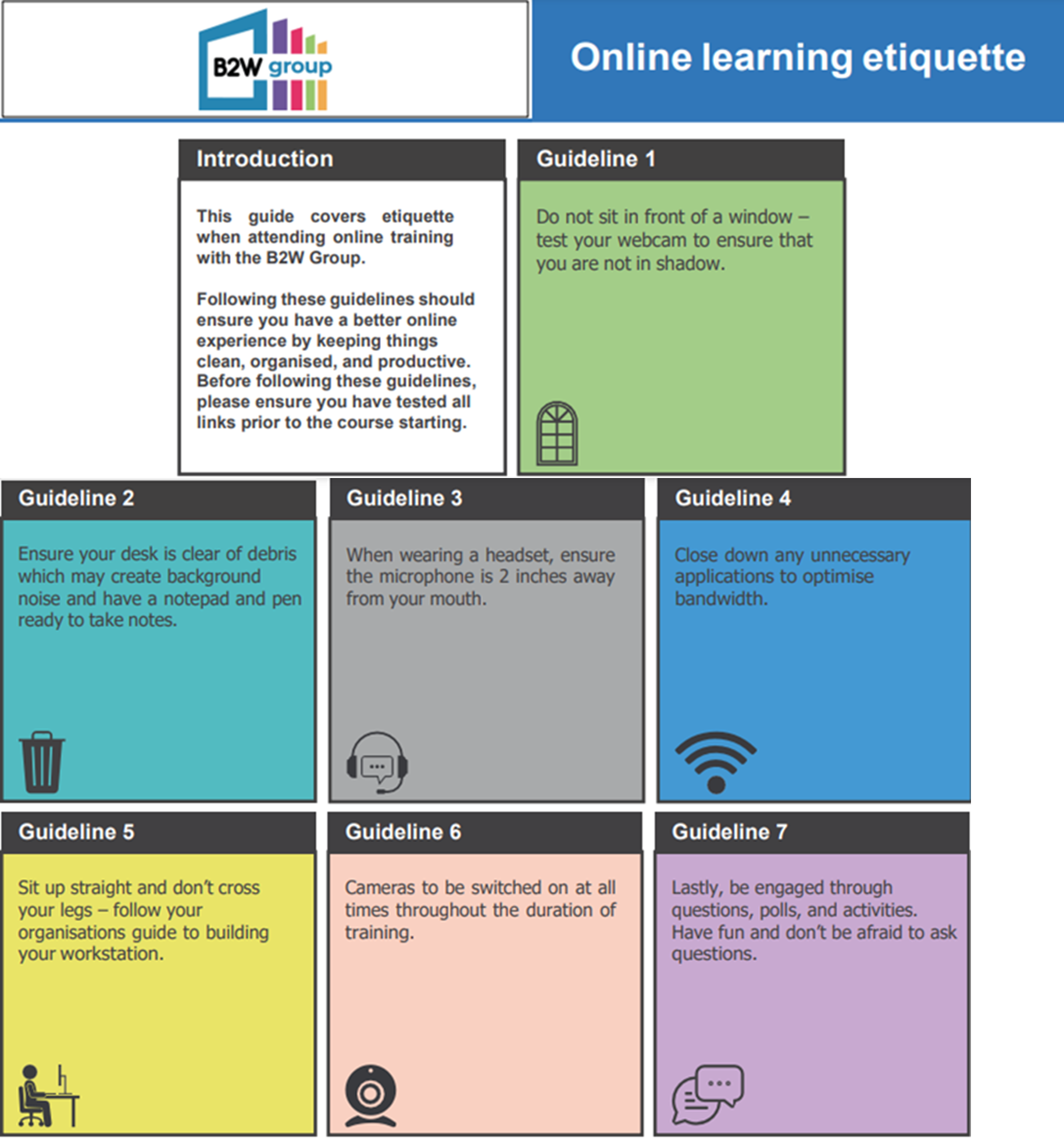 online learning etiquette